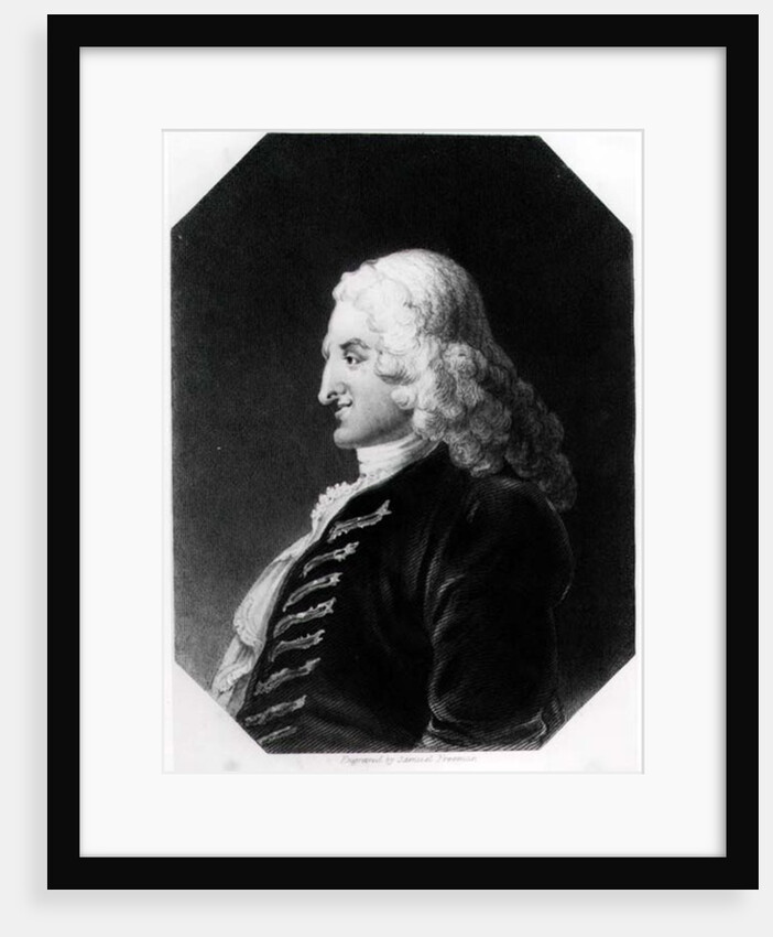 Henry Fielding engraved by Samuel Freeman by William Hogarth
