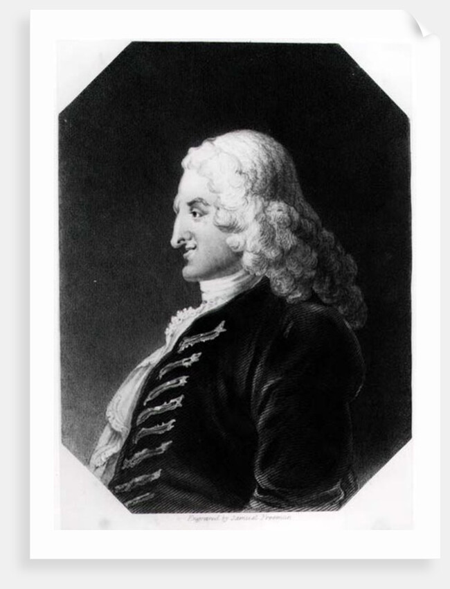 Henry Fielding engraved by Samuel Freeman by William Hogarth