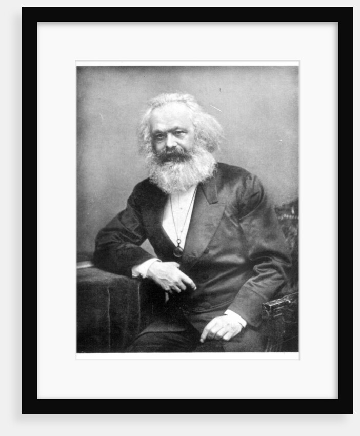 Portrait of Karl Marx by English Photographer