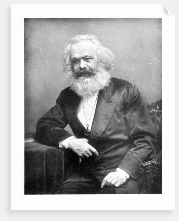 Portrait of Karl Marx by English Photographer