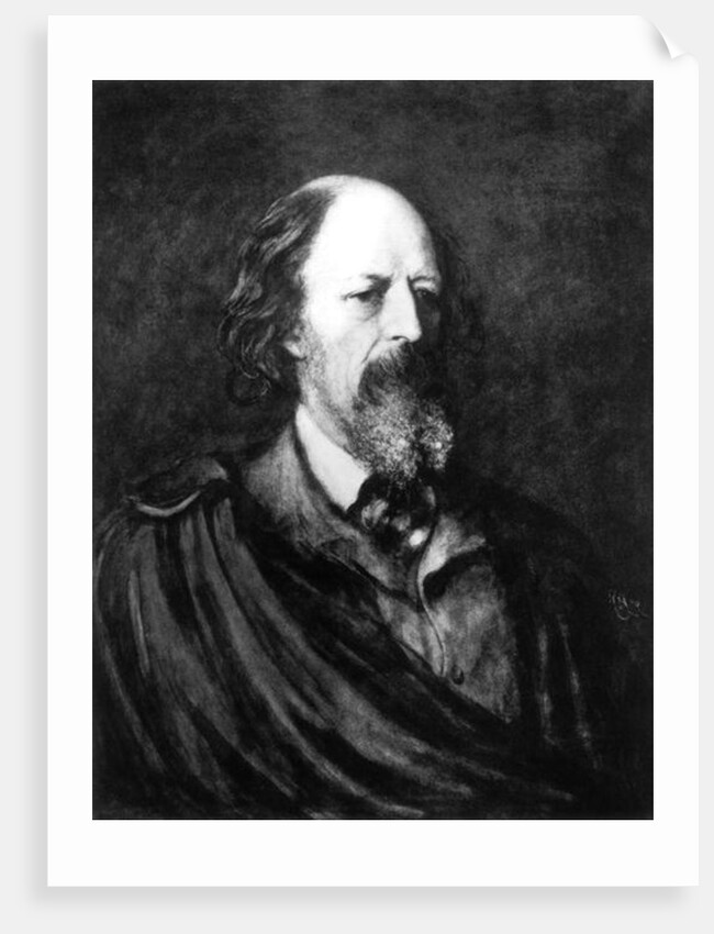 Portrait of Alfred, Lord Tennyson by English School