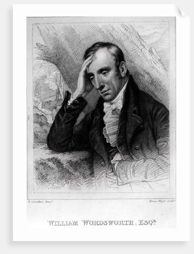 Portrait of William Wordsworth engraved by Henry Meyer by Richard Carruthers