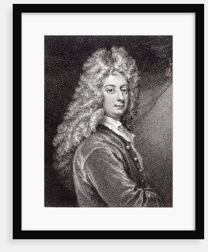 William Congreve engraved by P.W.Tomkins by Sir Godfrey Kneller