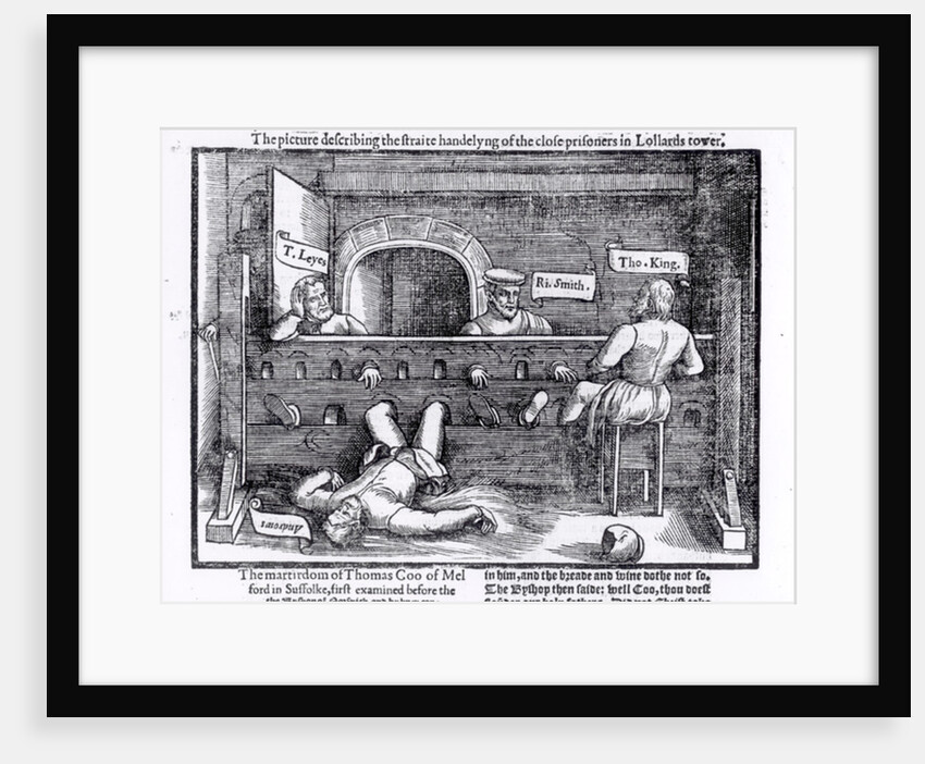 Prisoners in the Lollards' Tower by English School