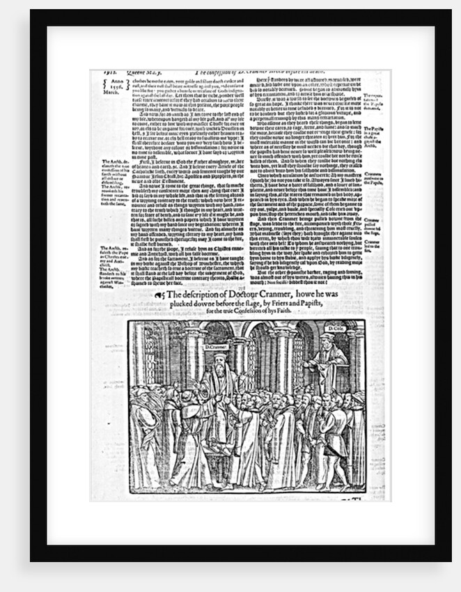 The Confession of Doctor Thomas Cranmer Archbishop of Canterbury, Before his Death by English School