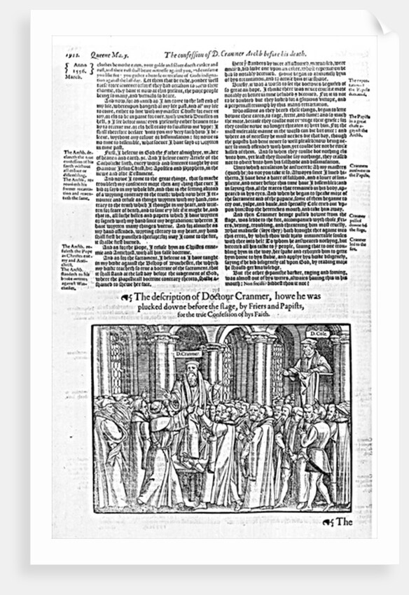 The Confession of Doctor Thomas Cranmer Archbishop of Canterbury, Before his Death by English School