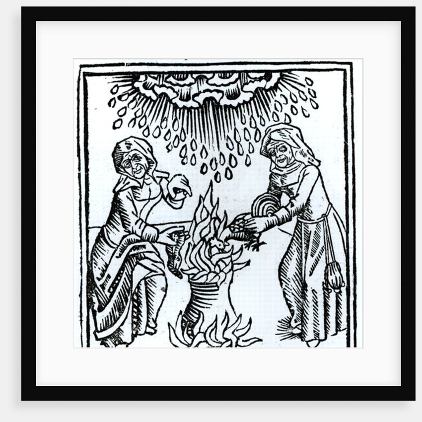 Witches Making a Spell by German School