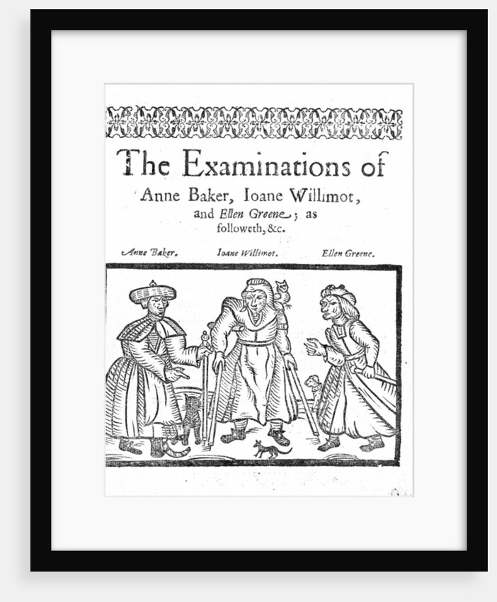 The Examinations of Anne Baker, Joanne Willimot and Ellen Greene by English School