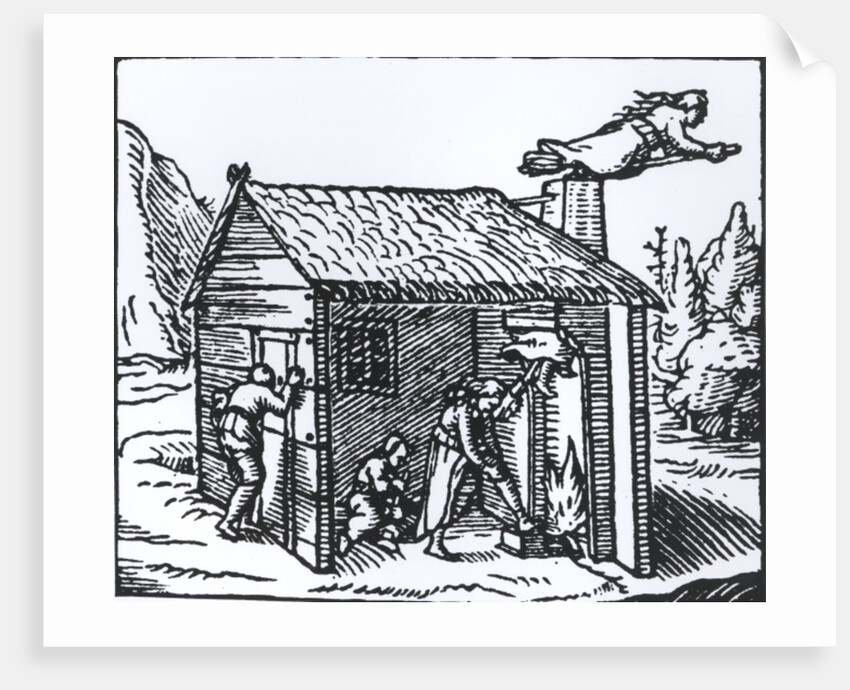 Interior of a Witch's House, 1579 by English School