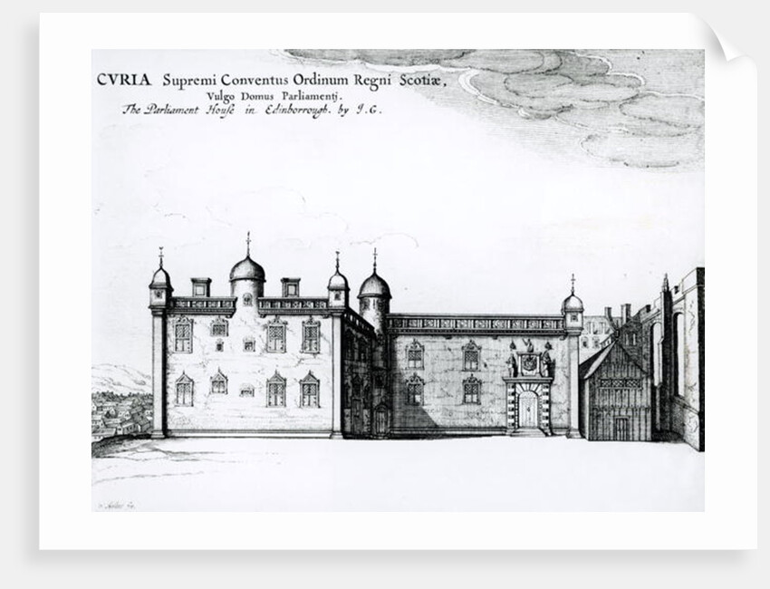 The Parliament House in Edinburgh by Wenceslaus (after) Hollar