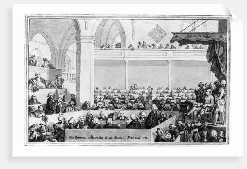 The General Assembly of the Kirk of Scotland, 1787 by English School