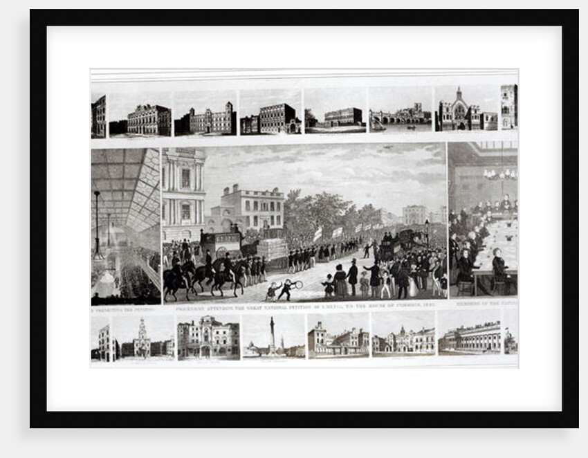 Scenes Associated with the Presentation of the Petition to Parliament by Thomas Duncombe in 1842 by English School