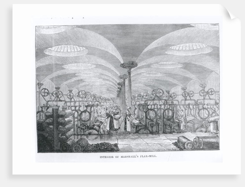 Interior of Marshall's Flax-Mill by English School