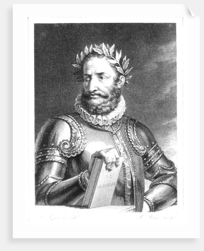 Luiz Vaz de Camoes engraved by B. Roger by Francois Pascal Simon (after) Gerard