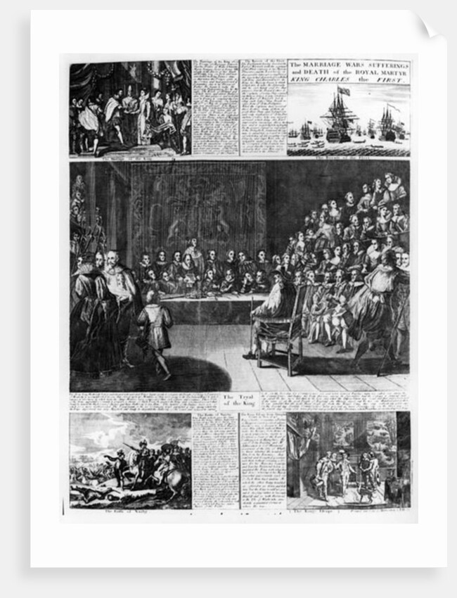 The Marriage, Wars, Suffering and Death of the Royal Martyr, King Charles the First by English School