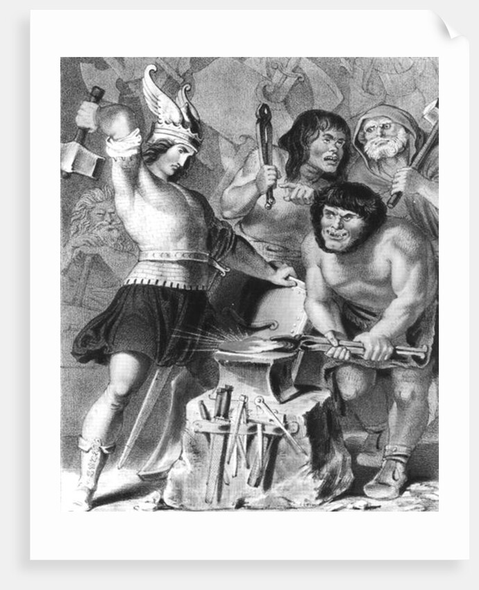 The Forge of Vulcan by English School