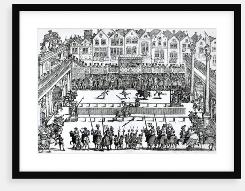 A Jousting Scene by English School