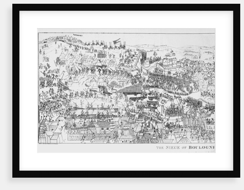The Siege of Boulogne by King Henry VIII in 1544 by Samuel Hieronymous Grimm
