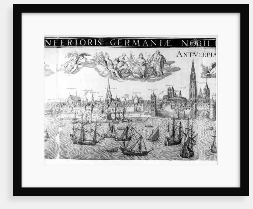 Town Plan of Antwerp, 1549 by Dutch School