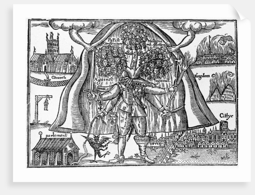 The Kingdom's Monster Uncloaked from Heaven, c.1640-43 by English School