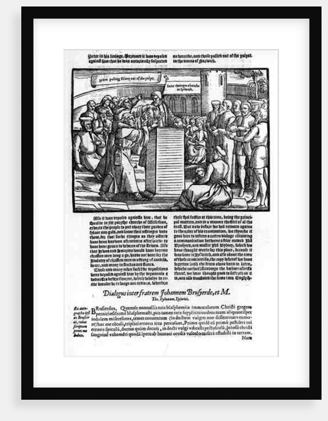 Thomas Bilney is Dragged from the Pulpit by English School