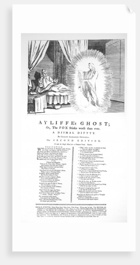 Ayliffe's Ghost: Or the Fox Stinks Worse than Ever, by Charles Alexander Churchill by English School