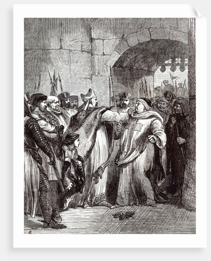 William Longchamp and Hugh de Pudsey by English School