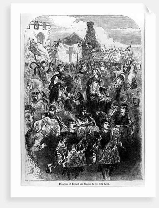 Departure of Edward I and Eleanor of Castile to the Holy Land by English School