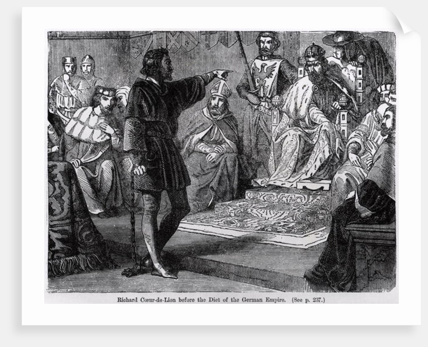 Richard Coeur de Lion before the Diet of the German Empire by English School
