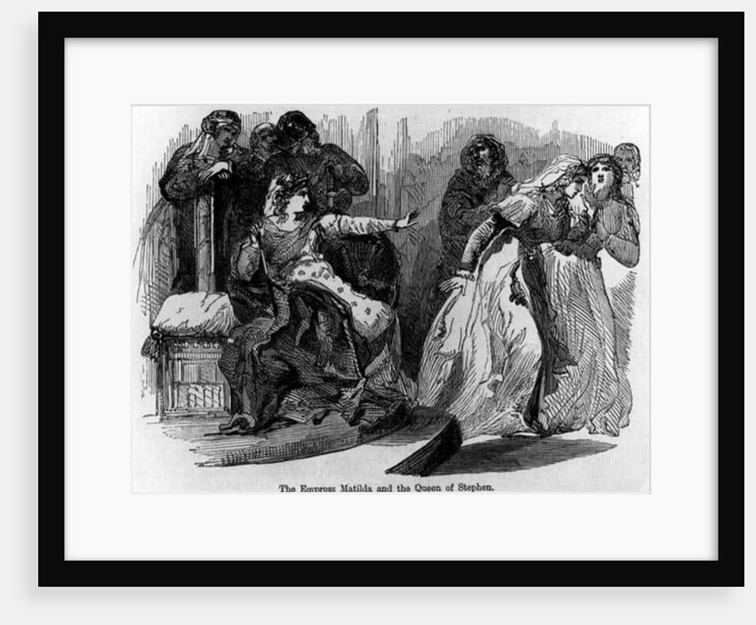 The Empress Matilda and the Queen of Stephen by English School