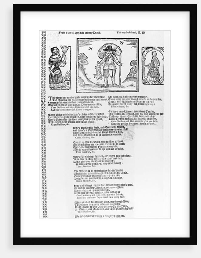 The Sorrowful Lamentation of the Pedlars, and Petty Chapmen by English School