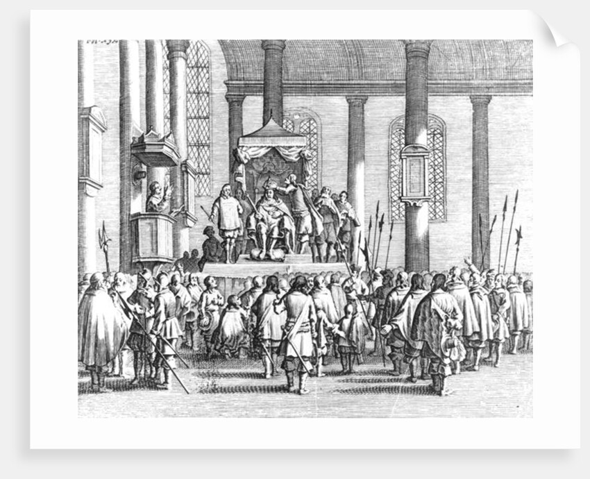 Charles II Crowned at Scone, 1651 by English School