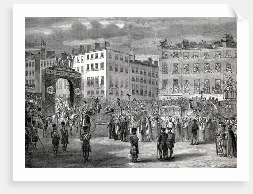 The Entry of George IV into Dublin, 3rd September 1821 by English School