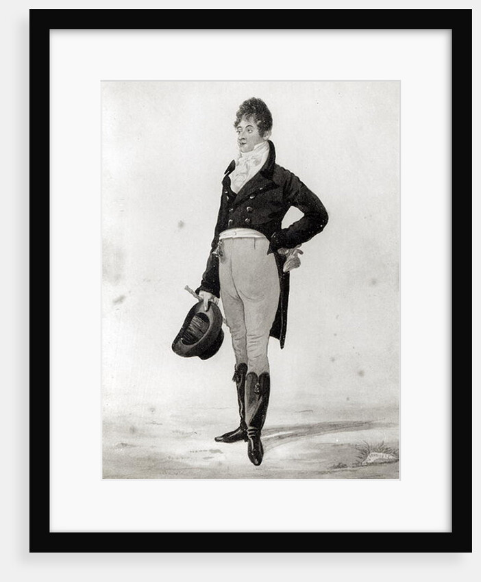 Portrait of George 'Beau' Brummell 1805 by Robert Dighton