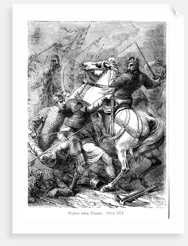 Stephen Taken Prisoner by Forces of Matilda in 1141 by Felix Philippoteaux (after)