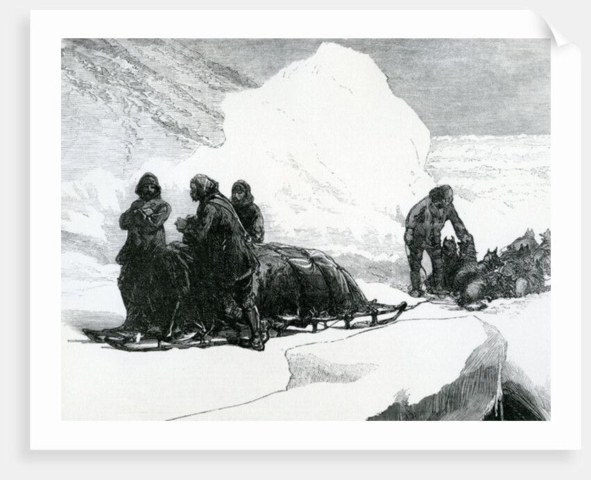 The Highway to the North, 1876 by English School