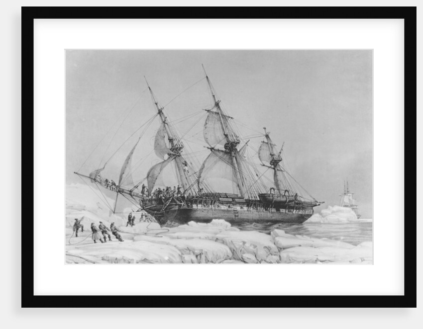 The Astrolabe in Pack-Ice, 1838 by Auguste Etienne Francois Mayer