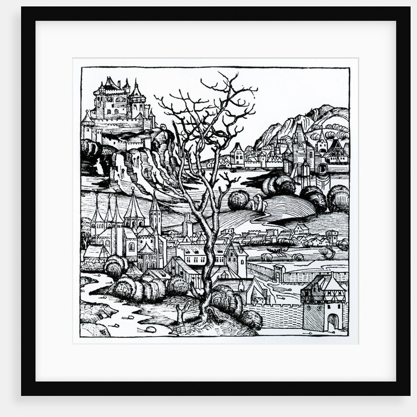 View of Portugal from the 'Nuremberg Chronicle' 1493 by German School