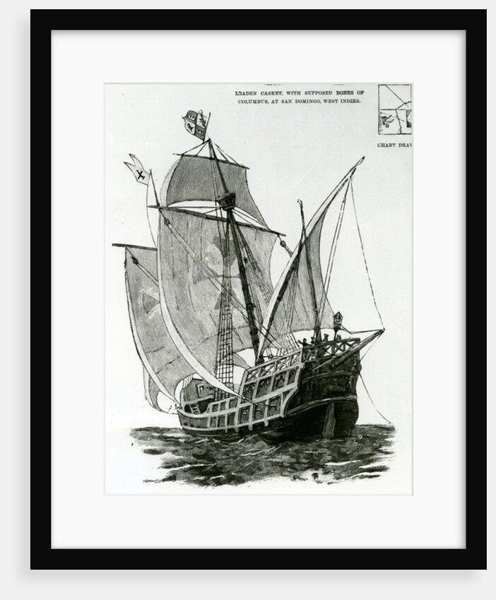 The Caravel 'Santa Maria' by English School