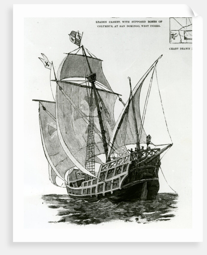 The Caravel 'Santa Maria' by English School