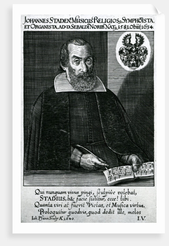 Portrait of Johann Staden, 1640 by German School