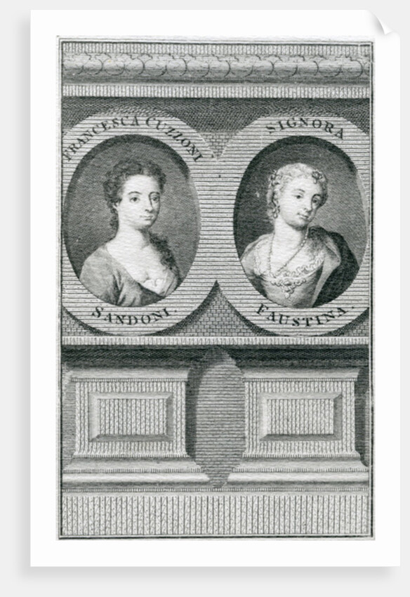 Double portrait of Francesca Cuzzoni and Faustina Bordoni by Enoch Seeman