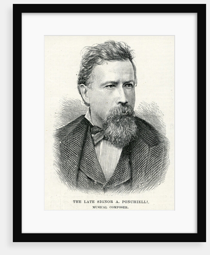 Portrait of Amilcare Ponchielli, 1886 by English School