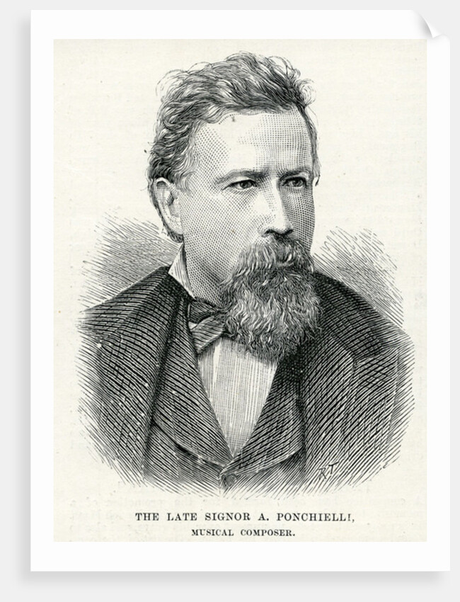 Portrait of Amilcare Ponchielli, 1886 by English School