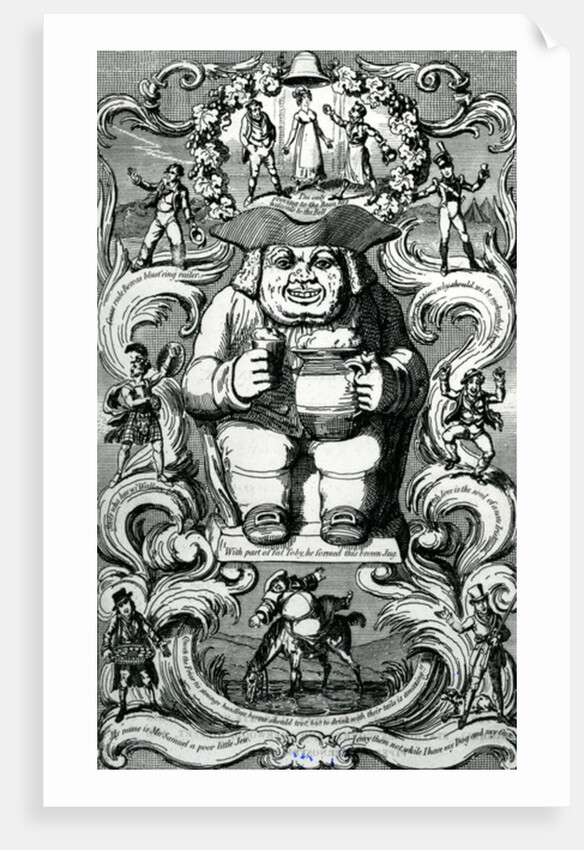 Frontispiece from'The Universal Songster' Museum of Mirta Vol I, 1825 by George Cruikshank