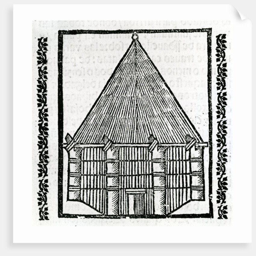 A Hut from 'la Historia general de las Indias' 1547 by Christopher Columbus