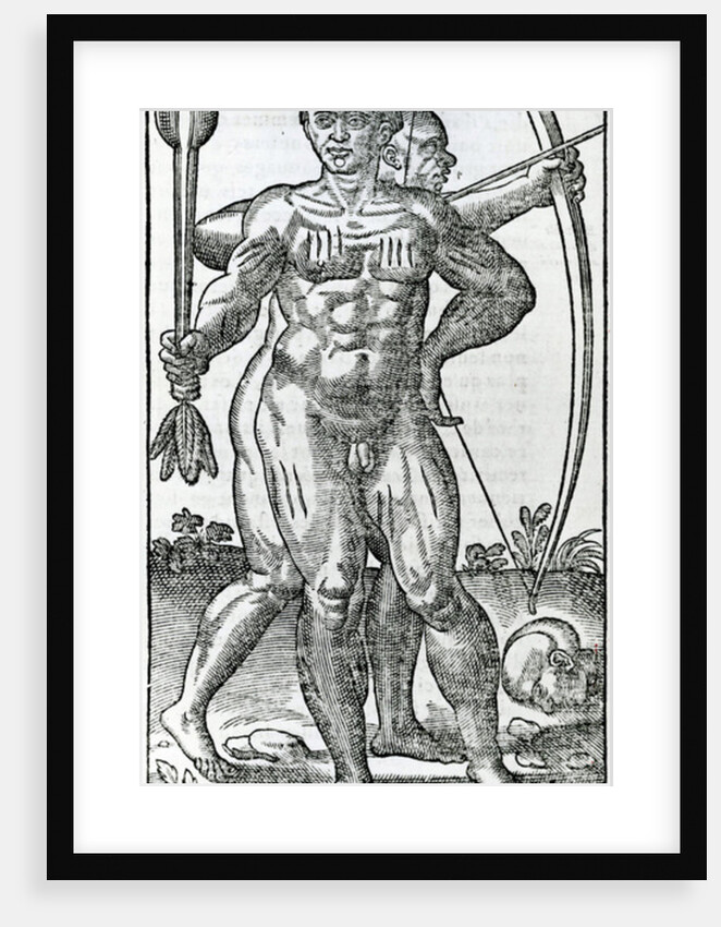 Two Natives from 'la Hystoria general de las Indias' 1547 by Christopher Columbus