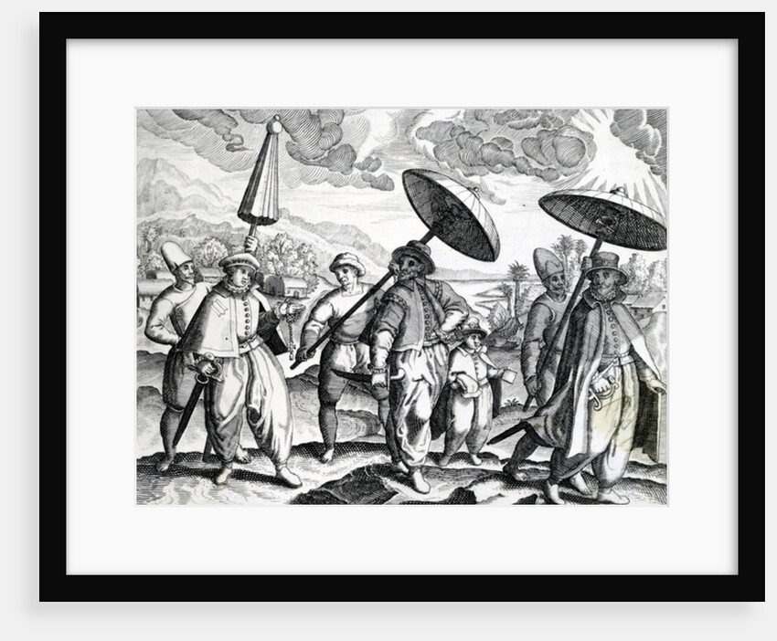 A group of people from 'India Orientalis', 1598 by Theodor de Bry