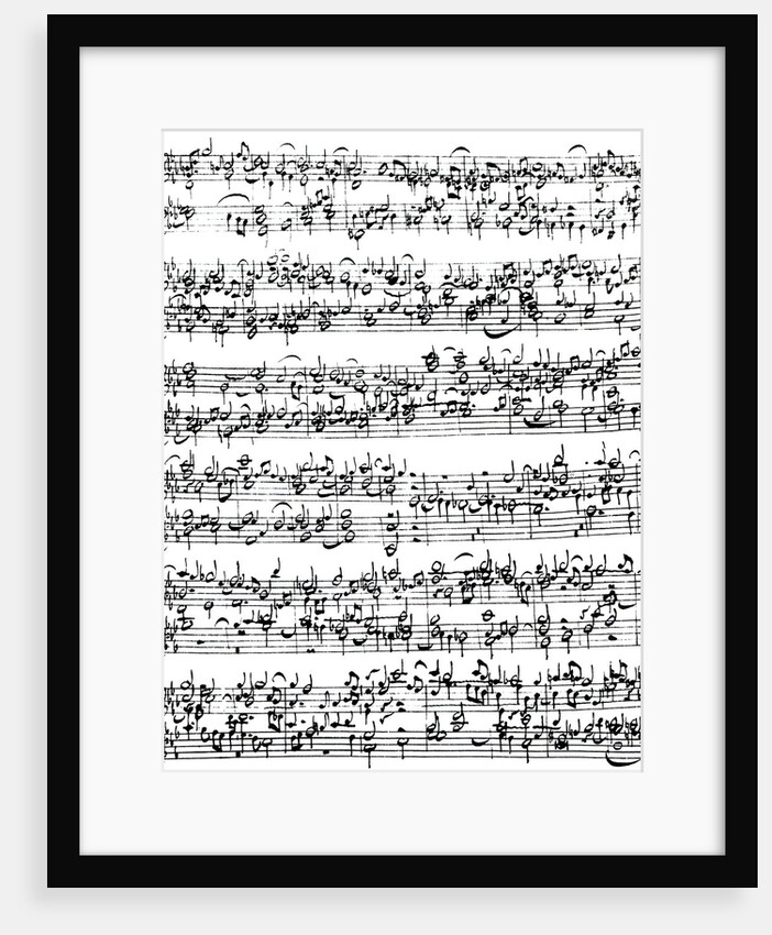 Music Score of Johann Sebastian Bach by German School