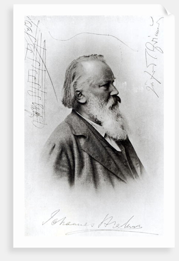 Johannes Brahms by German School